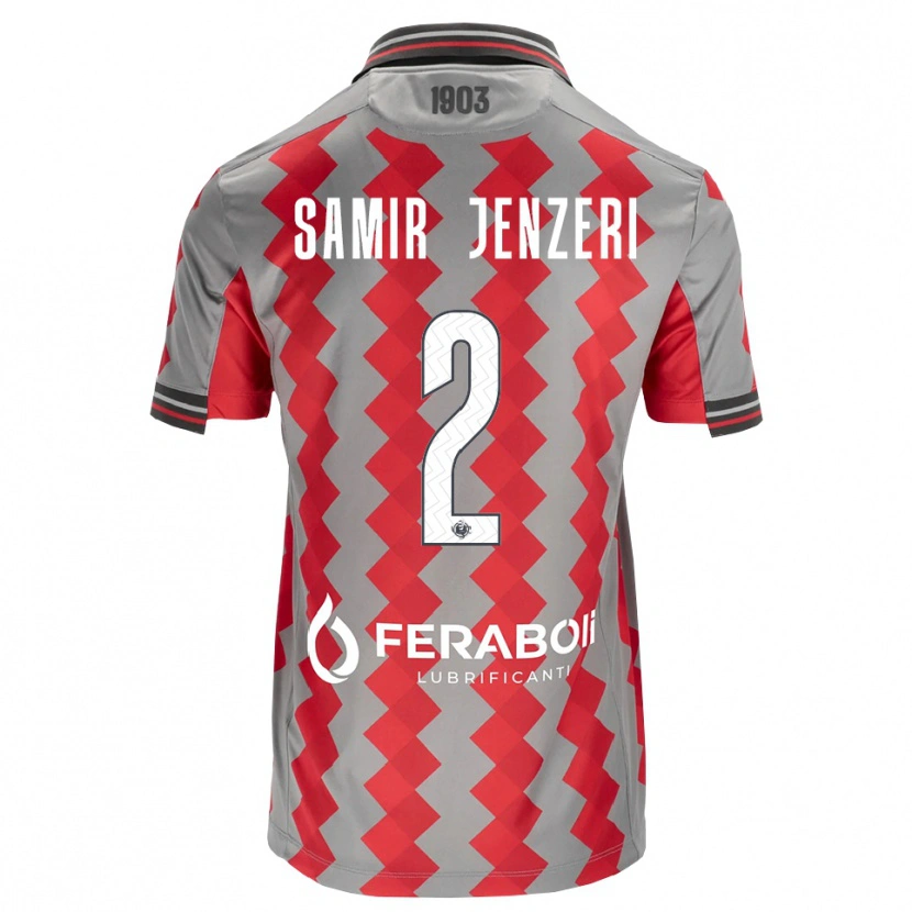 Danxen Uomo Maglia Gabriele Samir Jenzeri #2 Grigio Rosso Bianco Kit Gara Home 2026/27 Maglietta