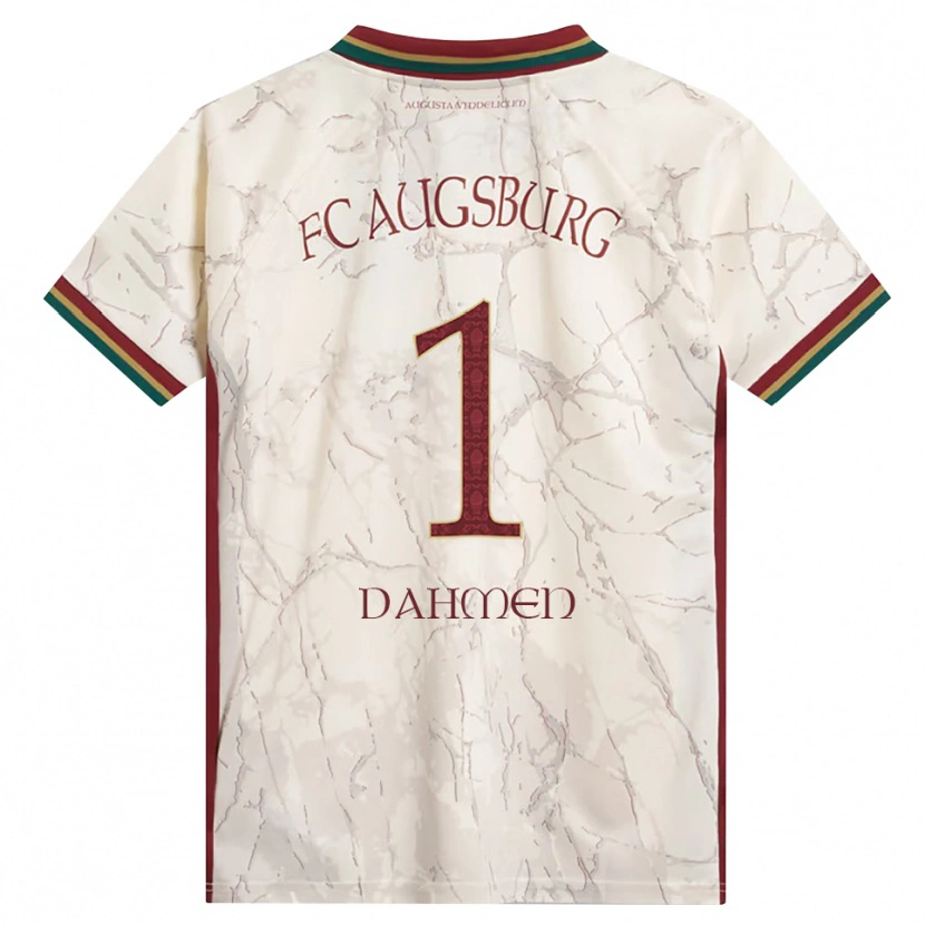 Danxen Uomo Maglia Finn Dahmen #1 Verde Riso Bianco Borgogna Kit Gara Home 2026/27 Maglietta