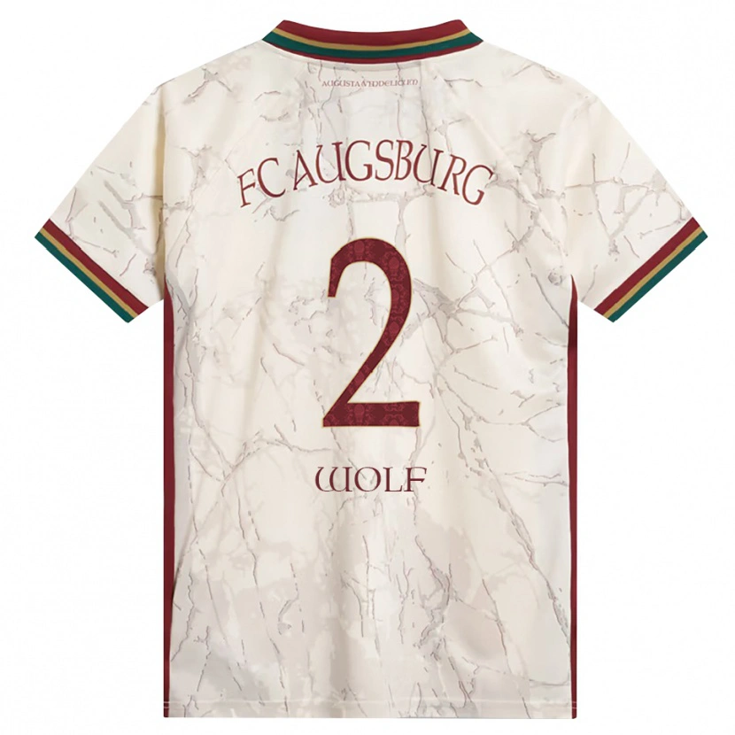 Danxen Uomo Maglia Paul Wolf #2 Verde Riso Bianco Borgogna Kit Gara Home 2026/27 Maglietta