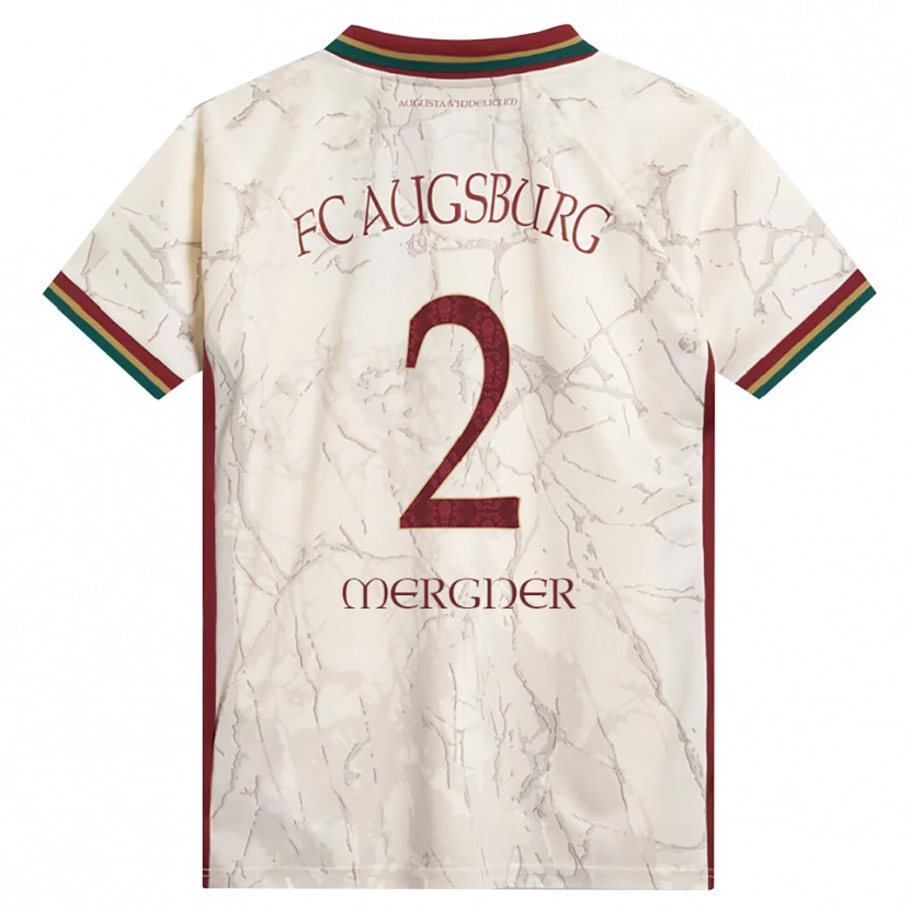 Danxen Uomo Maglia Sandra Mergner #2 Verde Riso Bianco Borgogna Kit Gara Home 2026/27 Maglietta