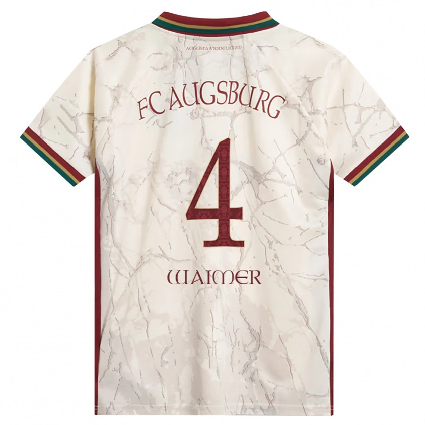 Danxen Uomo Maglia Johannes Waimer #4 Verde Riso Bianco Borgogna Kit Gara Home 2026/27 Maglietta