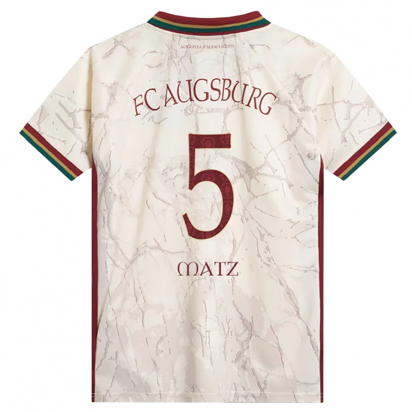 Danxen Uomo Maglia Maximilian Matz #5 Verde Riso Bianco Borgogna Kit Gara Home 2026/27 Maglietta