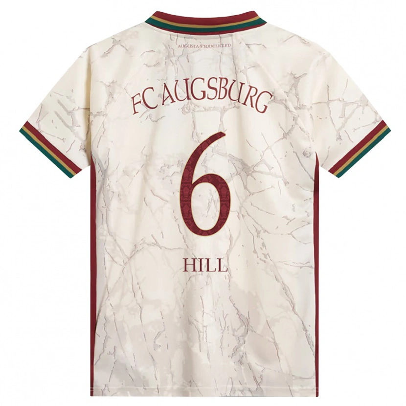 Danxen Uomo Maglia Niklas Hill #6 Verde Riso Bianco Borgogna Kit Gara Home 2026/27 Maglietta
