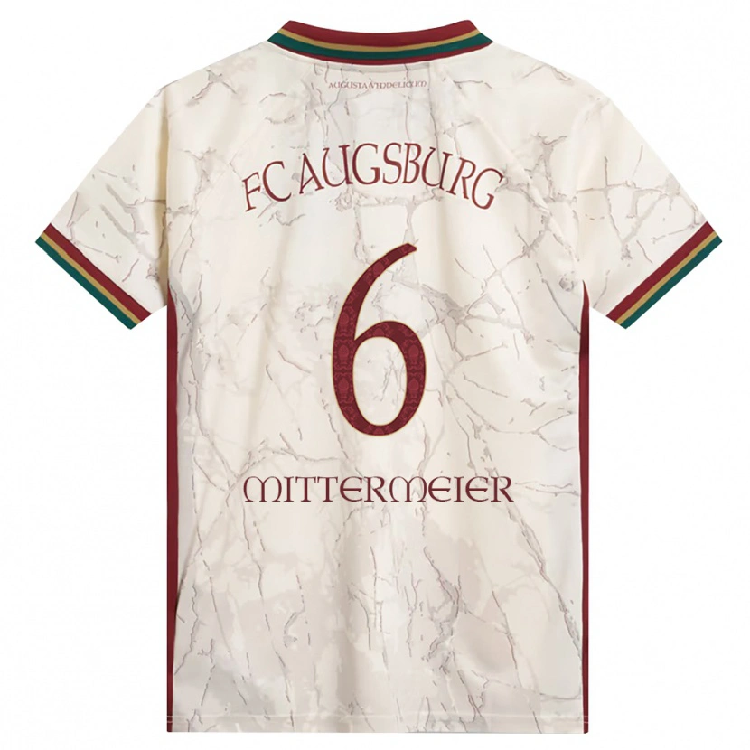 Danxen Uomo Maglia Stefanie Mittermeier #6 Verde Riso Bianco Borgogna Kit Gara Home 2026/27 Maglietta