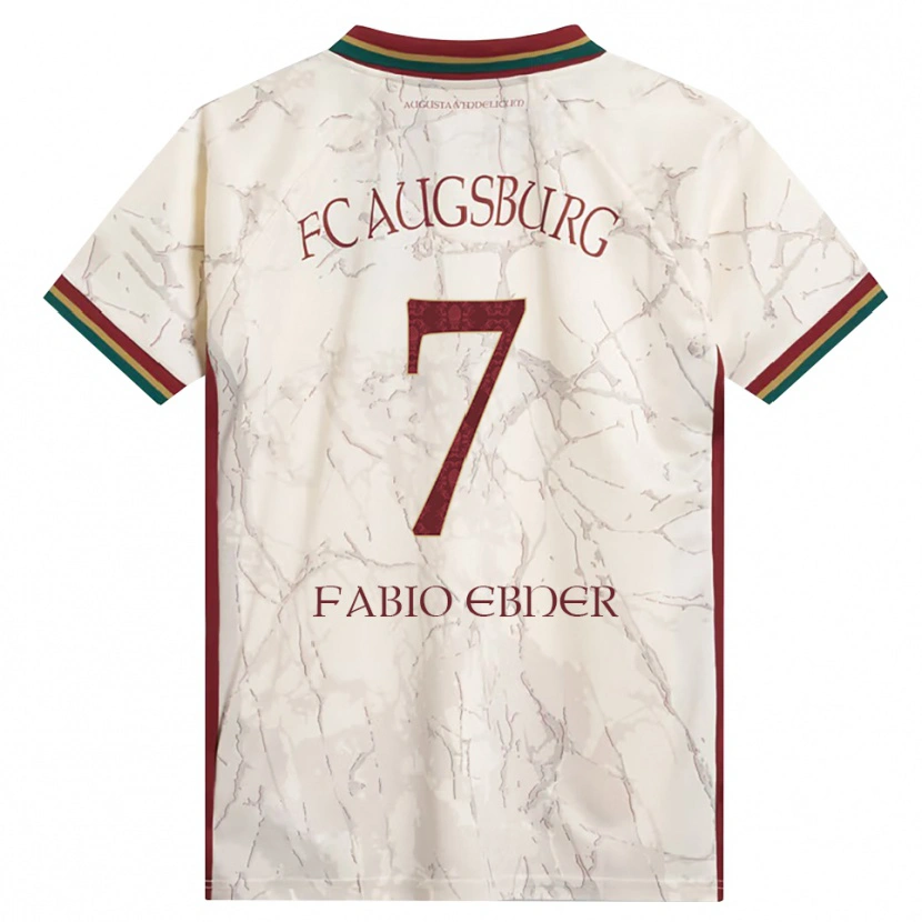 Danxen Uomo Maglia Fabio Ebner #7 Verde Riso Bianco Borgogna Kit Gara Home 2026/27 Maglietta