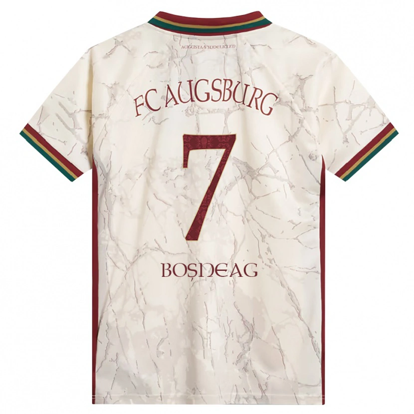 Danxen Uomo Maglia Ioan Boșneag #7 Verde Riso Bianco Borgogna Kit Gara Home 2026/27 Maglietta