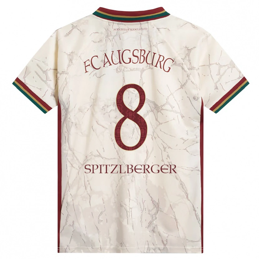 Danxen Uomo Maglia Jordan Spitzlberger #8 Verde Riso Bianco Borgogna Kit Gara Home 2026/27 Maglietta