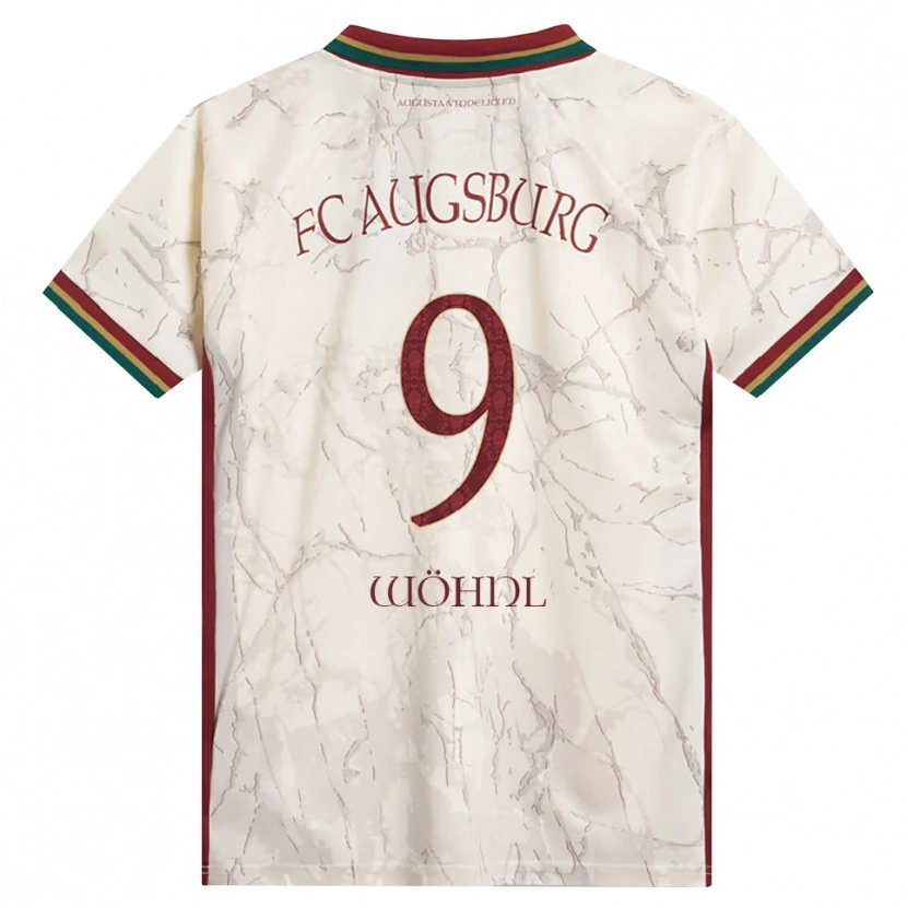 Danxen Uomo Maglia Tobias Wöhnl #9 Verde Riso Bianco Borgogna Kit Gara Home 2026/27 Maglietta