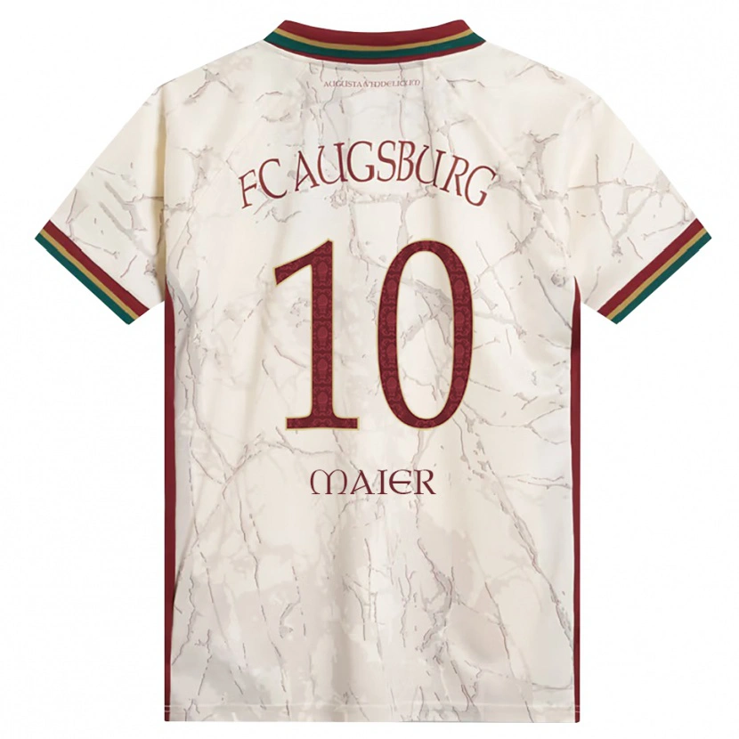 Danxen Uomo Maglia Arne Maier #10 Verde Riso Bianco Borgogna Kit Gara Home 2026/27 Maglietta