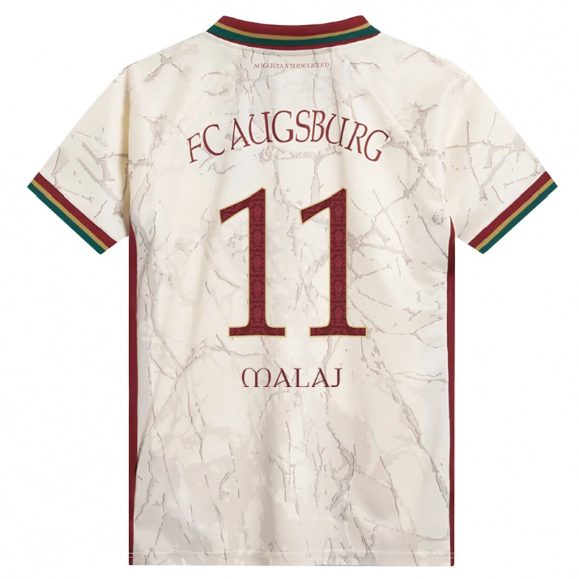 Danxen Uomo Maglia Aris Malaj #11 Verde Riso Bianco Borgogna Kit Gara Home 2026/27 Maglietta