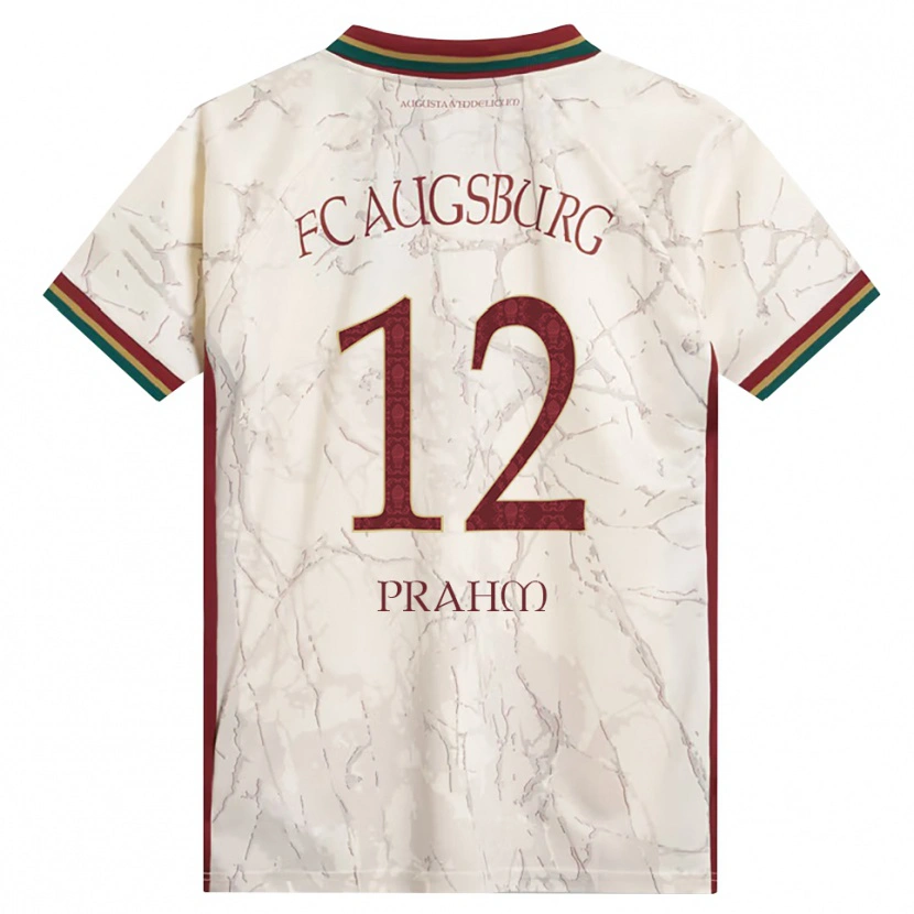 Danxen Uomo Maglia Djego Prahm #12 Verde Riso Bianco Borgogna Kit Gara Home 2026/27 Maglietta