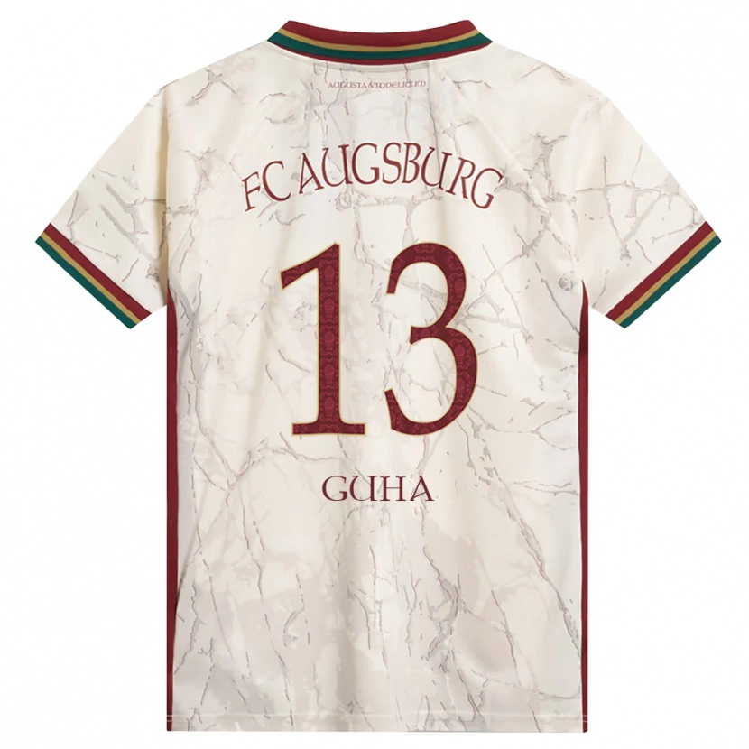 Danxen Uomo Maglia Felix Guha #13 Verde Riso Bianco Borgogna Kit Gara Home 2026/27 Maglietta