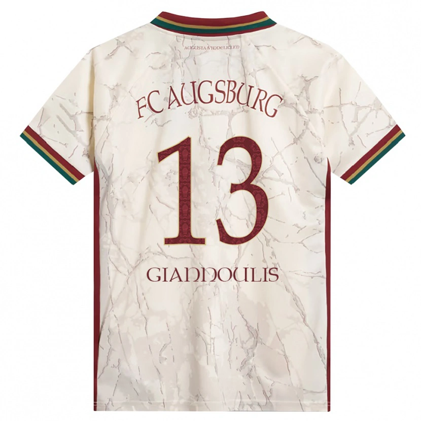 Danxen Uomo Maglia Dimitrios Giannoulis #13 Verde Riso Bianco Borgogna Kit Gara Home 2026/27 Maglietta