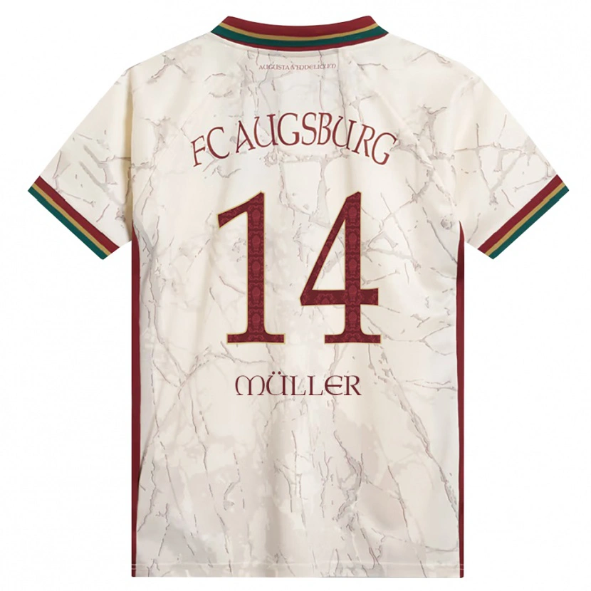 Danxen Uomo Maglia Mato Müller #14 Verde Riso Bianco Borgogna Kit Gara Home 2026/27 Maglietta