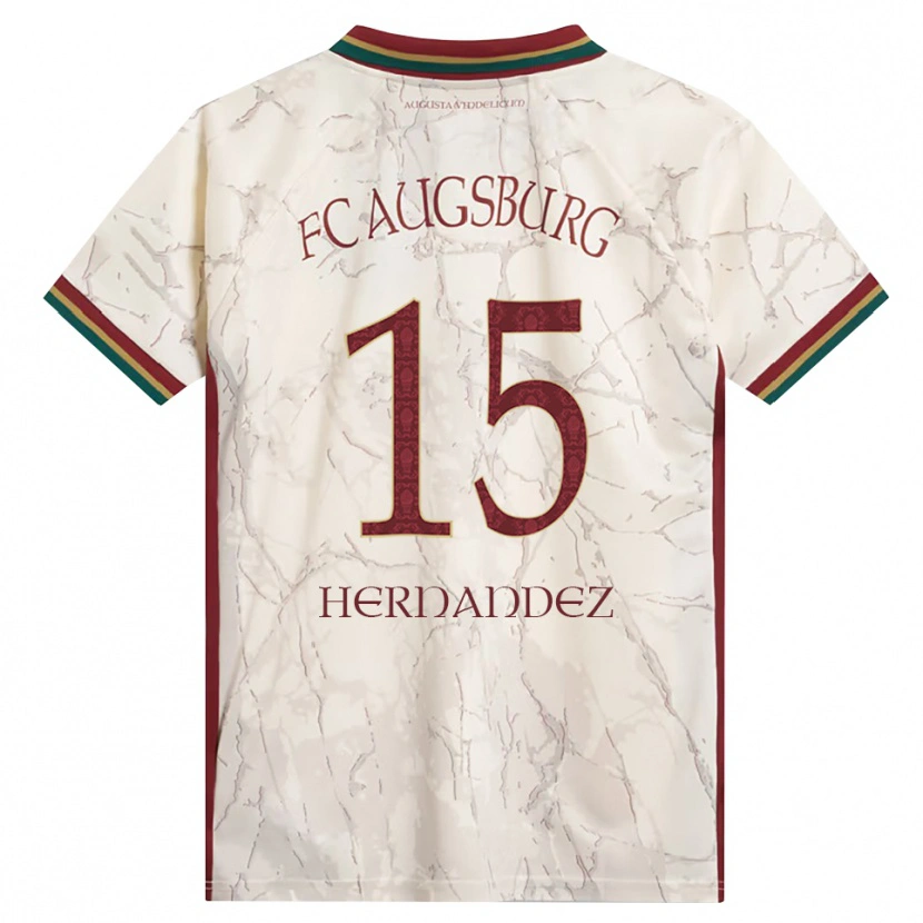 Danxen Uomo Maglia Saidu Hernandez #15 Verde Riso Bianco Borgogna Kit Gara Home 2026/27 Maglietta