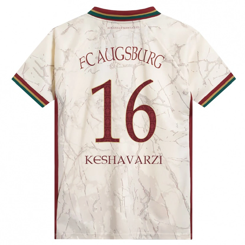Danxen Uomo Maglia Nicolas Keshavarzi #16 Verde Riso Bianco Borgogna Kit Gara Home 2026/27 Maglietta