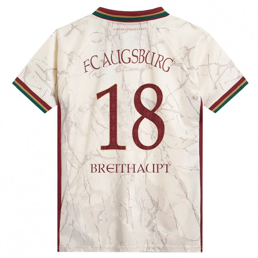 Danxen Uomo Maglia Tim Breithaupt #18 Verde Riso Bianco Borgogna Kit Gara Home 2026/27 Maglietta