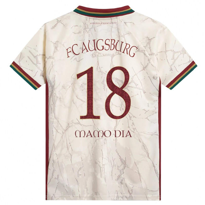 Danxen Uomo Maglia Amadou Mamo Dia #18 Verde Riso Bianco Borgogna Kit Gara Home 2026/27 Maglietta