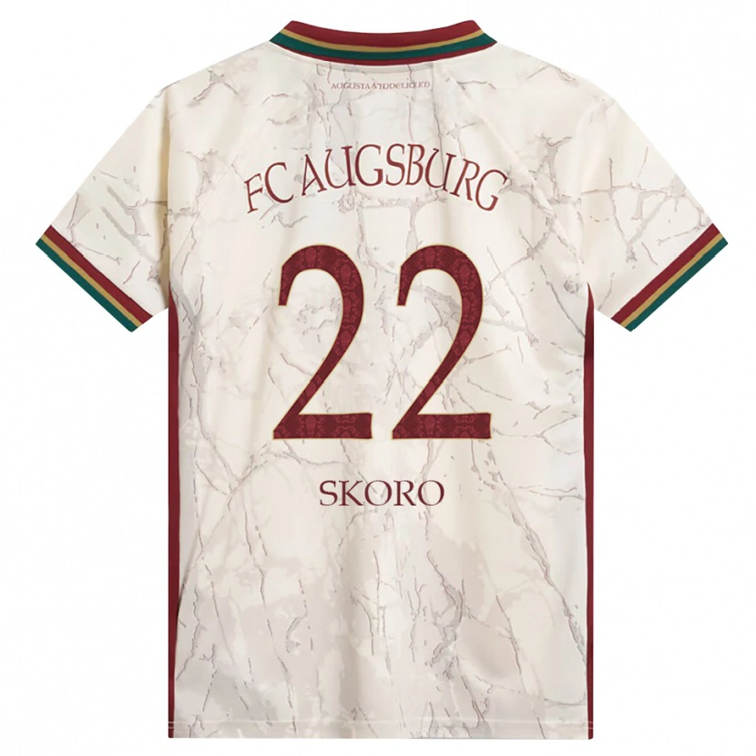 Danxen Uomo Maglia Luka Skoro #22 Verde Riso Bianco Borgogna Kit Gara Home 2026/27 Maglietta