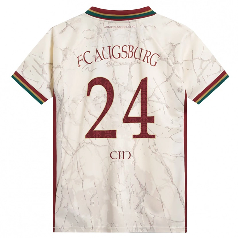 Danxen Uomo Maglia Muhammed Cin #24 Verde Riso Bianco Borgogna Kit Gara Home 2026/27 Maglietta