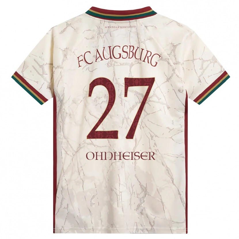 Danxen Uomo Maglia Nico Ohnheiser #27 Verde Riso Bianco Borgogna Kit Gara Home 2026/27 Maglietta