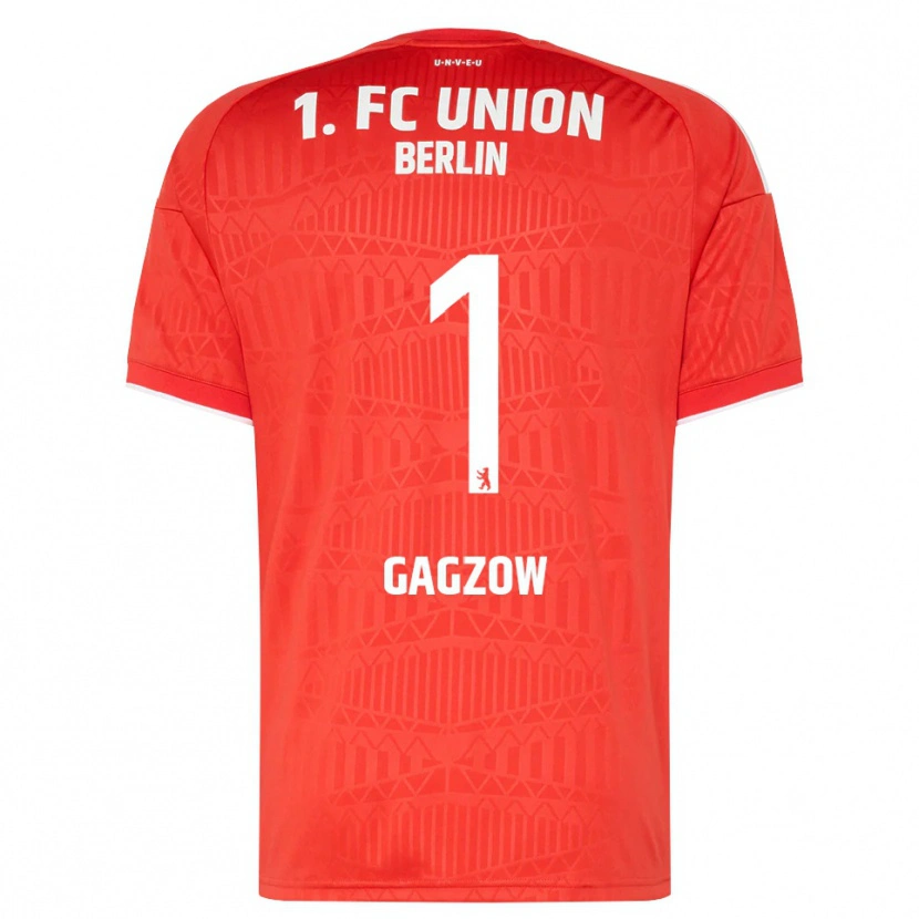 Danxen Uomo Maglia Fritz Gagzow #1 Rosso Bianco Kit Gara Home 2026/27 Maglietta