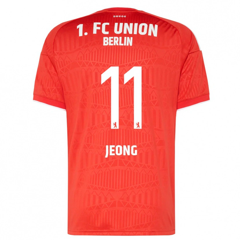 Danxen Uomo Maglia Woo-Yeong Jeong #11 Rosso Bianco Kit Gara Home 2026/27 Maglietta