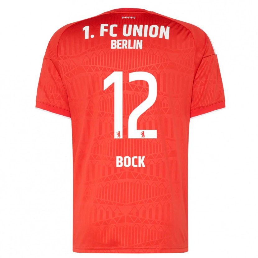 Danxen Uomo Maglia Maximilian Bock #12 Rosso Bianco Kit Gara Home 2026/27 Maglietta