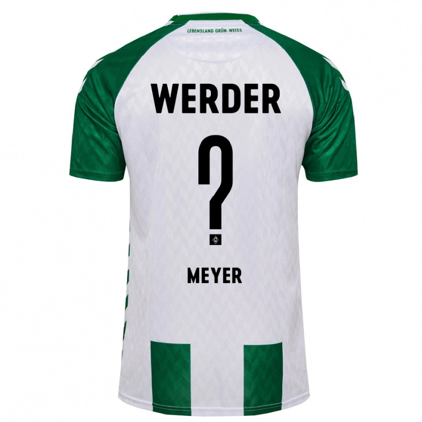 Danxen Uomo Maglia Bennet Meyer #0 Verde Bianco Kit Gara Home 2026/27 Maglietta