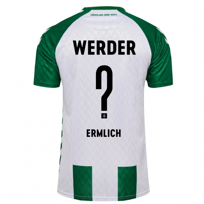 Danxen Uomo Maglia Kjell Ermlich #0 Verde Bianco Kit Gara Home 2026/27 Maglietta