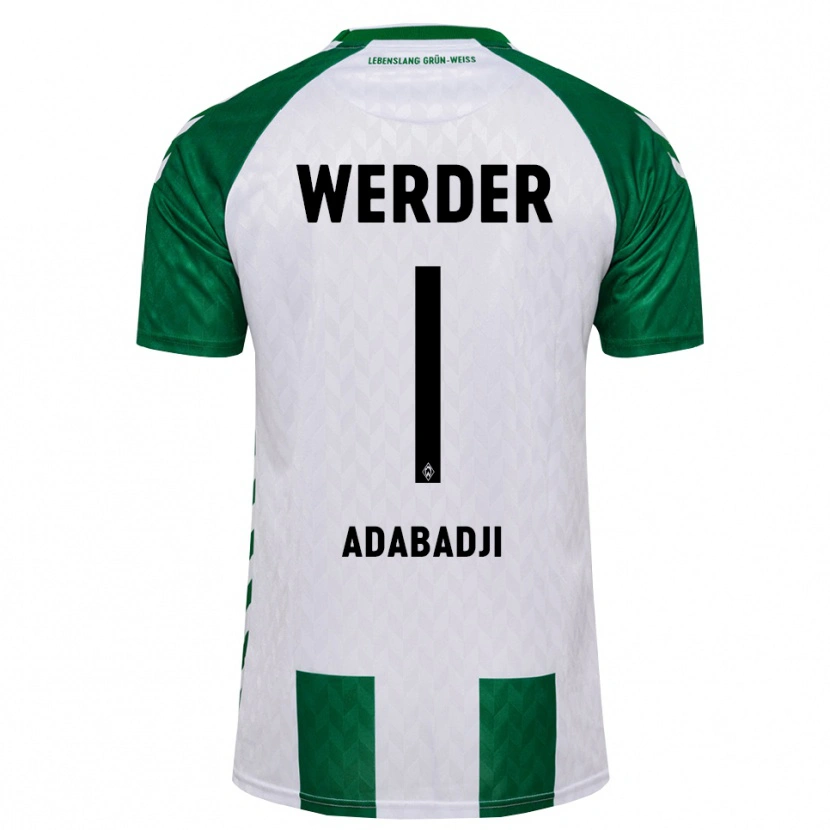 Danxen Uomo Maglia Kwassi-Vivien Felix Adabadji #1 Verde Bianco Kit Gara Home 2026/27 Maglietta