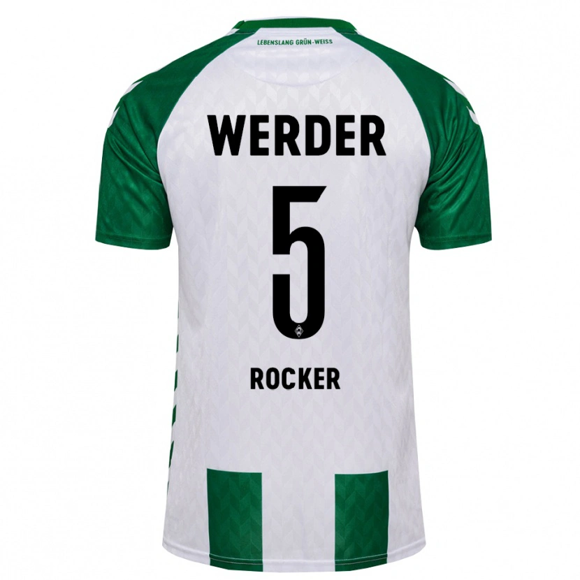 Danxen Uomo Maglia Cimo Röcker #5 Verde Bianco Kit Gara Home 2026/27 Maglietta