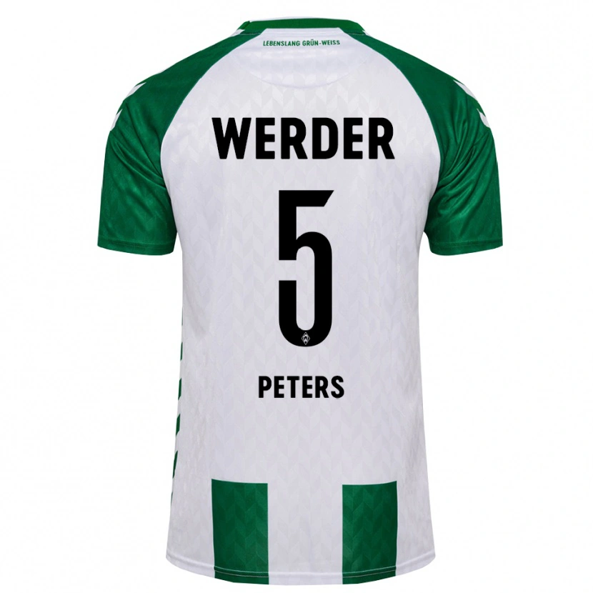 Danxen Uomo Maglia Joshua Peters #5 Verde Bianco Kit Gara Home 2026/27 Maglietta