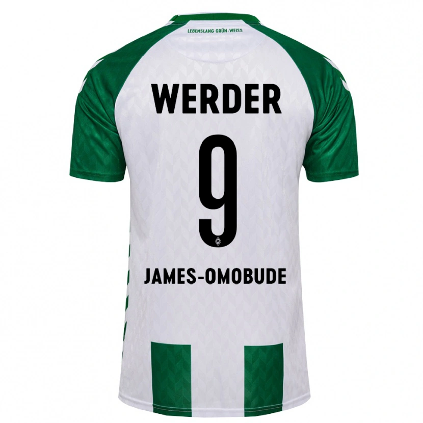 Danxen Uomo Maglia Favor James-Omobude #9 Verde Bianco Kit Gara Home 2026/27 Maglietta