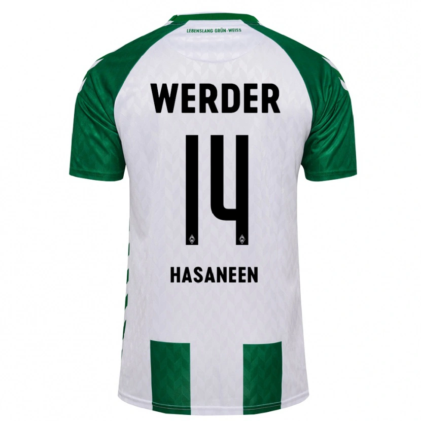 Danxen Uomo Maglia Zeyad Hasaneen #14 Verde Bianco Kit Gara Home 2026/27 Maglietta