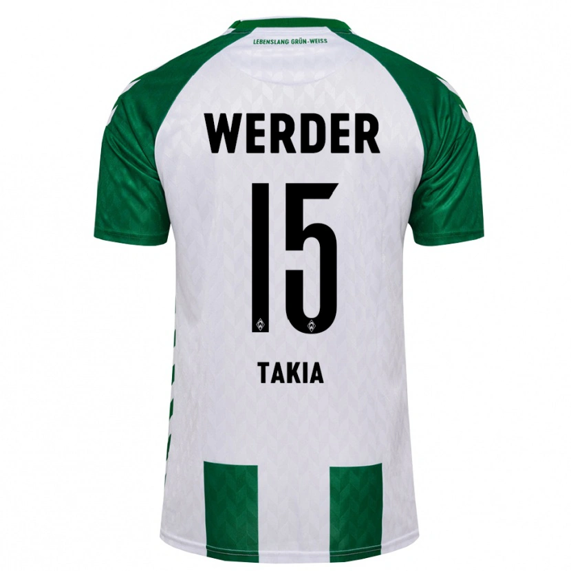 Danxen Uomo Maglia Toirik Onlam Takia #15 Verde Bianco Kit Gara Home 2026/27 Maglietta