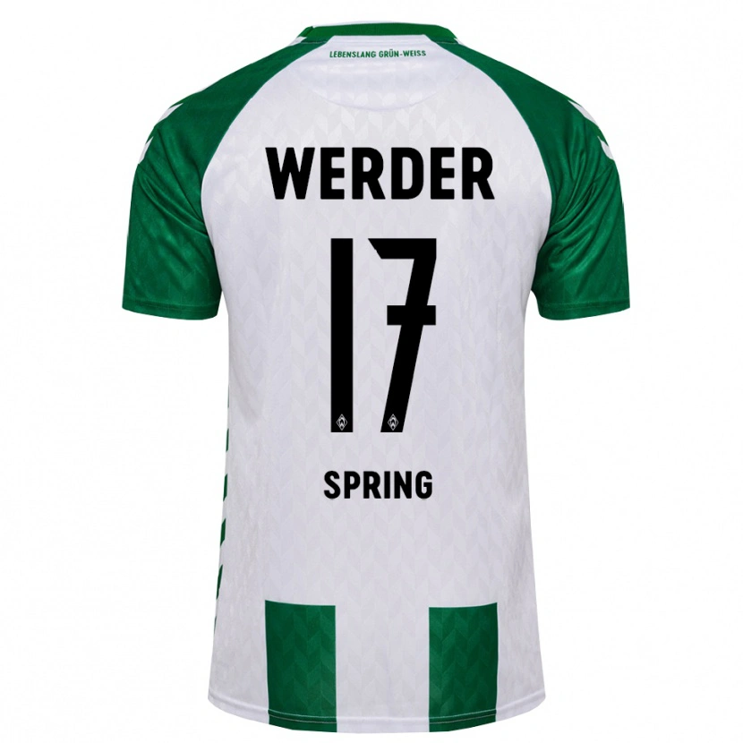 Danxen Uomo Maglia Ole Spring #17 Verde Bianco Kit Gara Home 2026/27 Maglietta