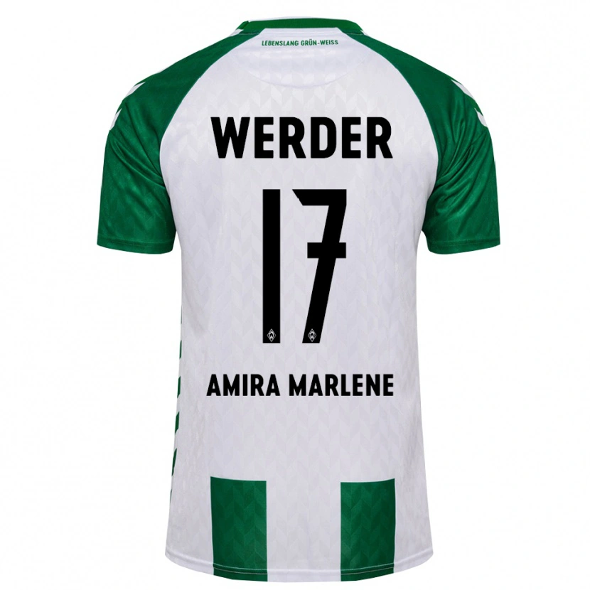 Danxen Uomo Maglia Amira Marlene Dahl #17 Verde Bianco Kit Gara Home 2026/27 Maglietta