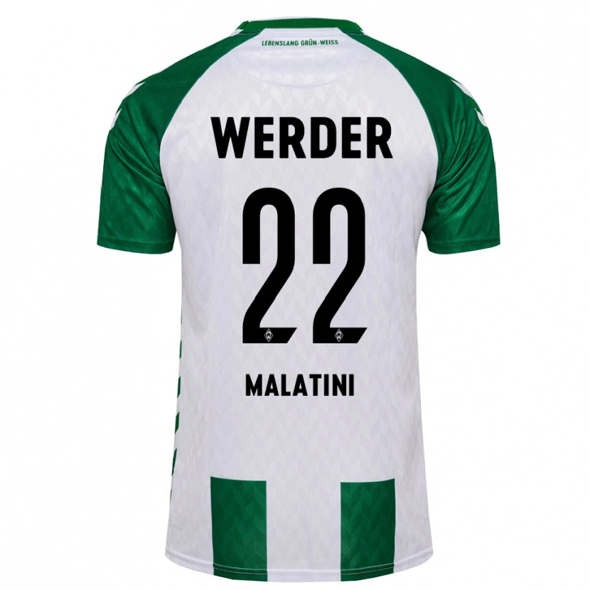 Danxen Uomo Maglia Julián Malatini #22 Verde Bianco Kit Gara Home 2026/27 Maglietta