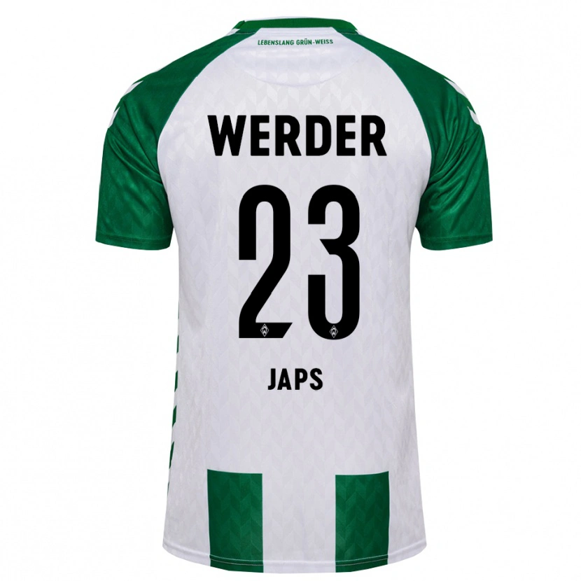 Danxen Uomo Maglia Adrian Japs #23 Verde Bianco Kit Gara Home 2026/27 Maglietta