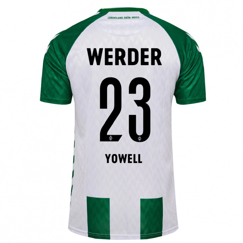 Danxen Uomo Maglia Austin Yowell #23 Verde Bianco Kit Gara Home 2026/27 Maglietta