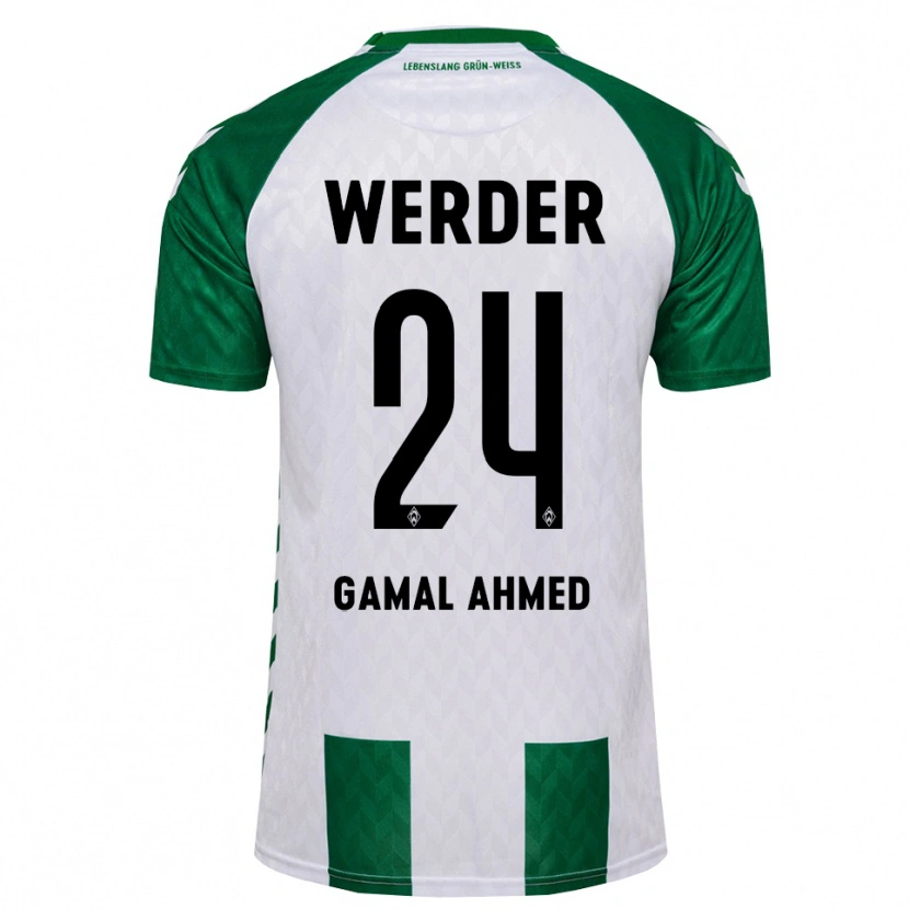 Danxen Uomo Maglia Adam Gamal Ahmed #24 Verde Bianco Kit Gara Home 2026/27 Maglietta
