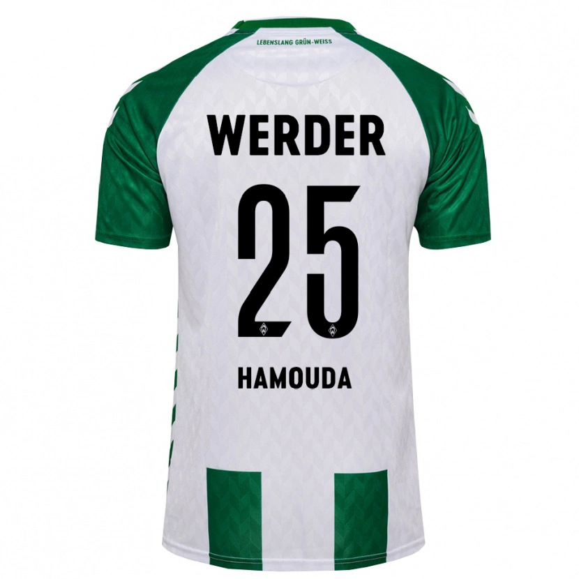 Danxen Uomo Maglia Ramiz Hamouda #25 Verde Bianco Kit Gara Home 2026/27 Maglietta
