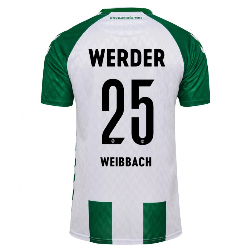 Danxen Uomo Maglia Noah Weißbach #25 Verde Bianco Kit Gara Home 2026/27 Maglietta
