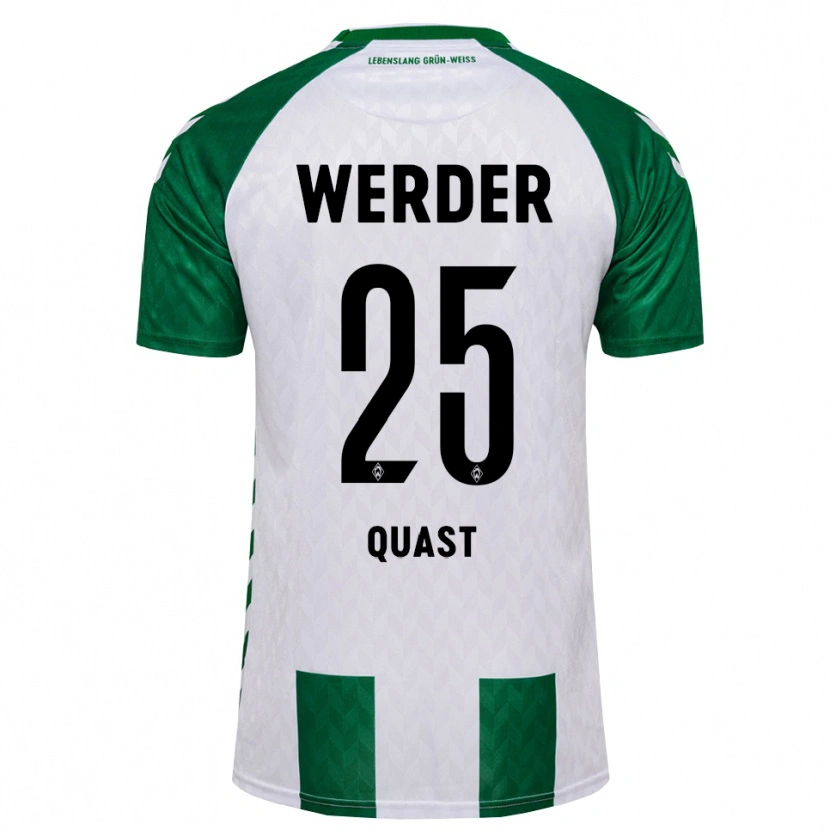 Danxen Uomo Maglia Soenke Quast #25 Verde Bianco Kit Gara Home 2026/27 Maglietta