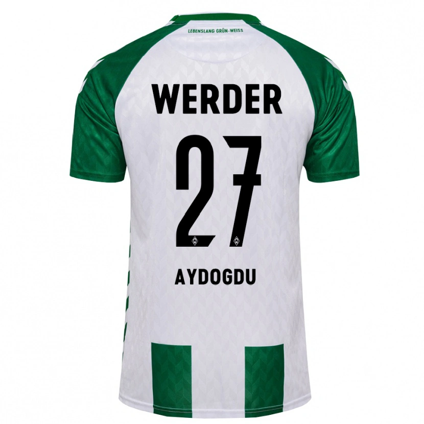 Danxen Uomo Maglia Onur Aydogdu #27 Verde Bianco Kit Gara Home 2026/27 Maglietta