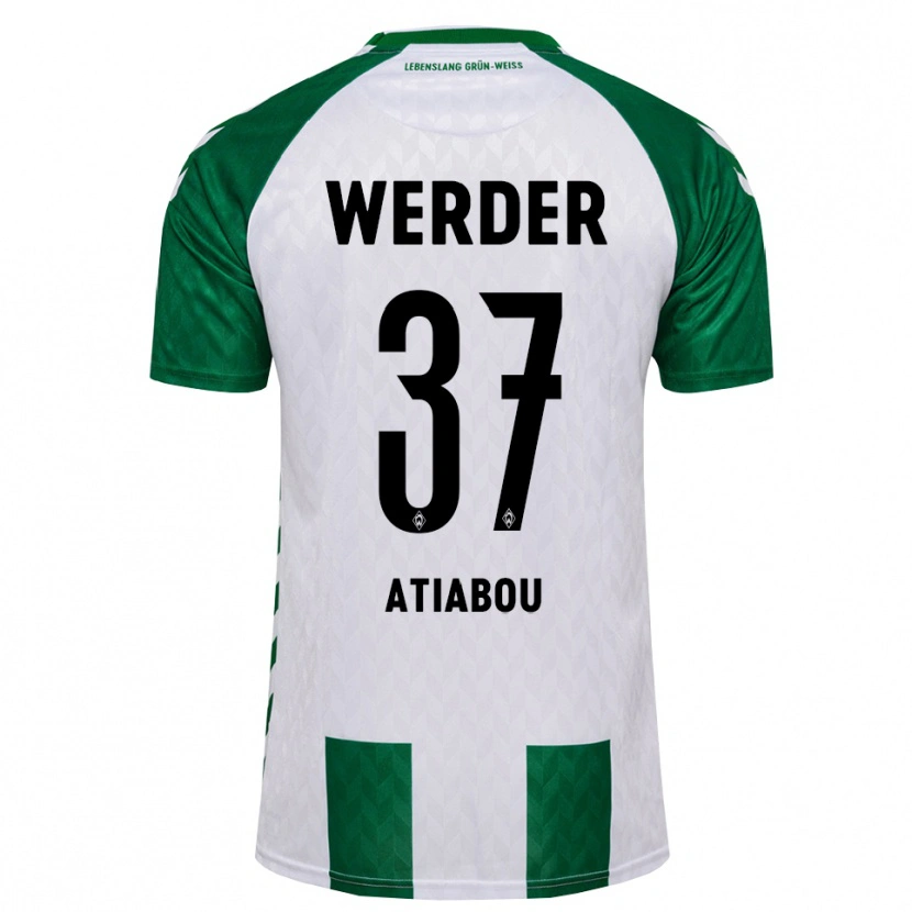 Danxen Uomo Maglia Benjamin Atiabou #37 Verde Bianco Kit Gara Home 2026/27 Maglietta