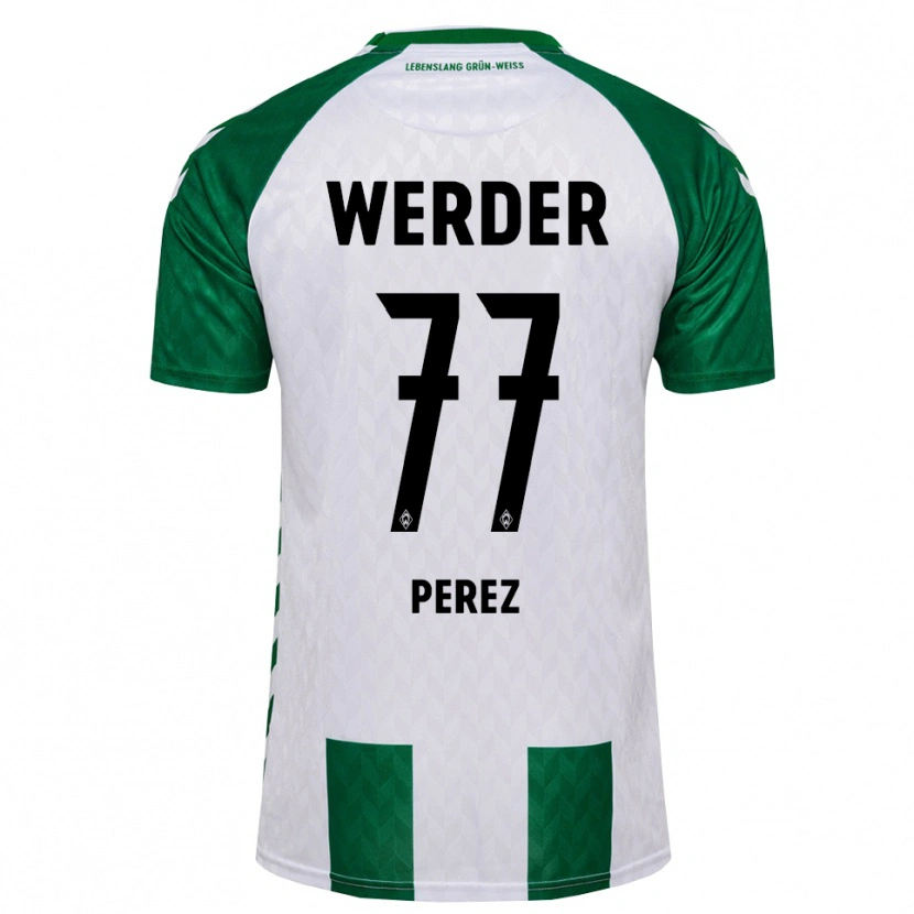 Danxen Uomo Maglia Catalina Pérez Jaramillo #77 Verde Bianco Kit Gara Home 2026/27 Maglietta