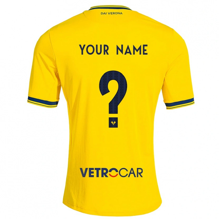 Danxen Uomo Maglia Il Tuo Nome #0 Giallo Rosso Kit Gara Away 2026/27 Maglietta