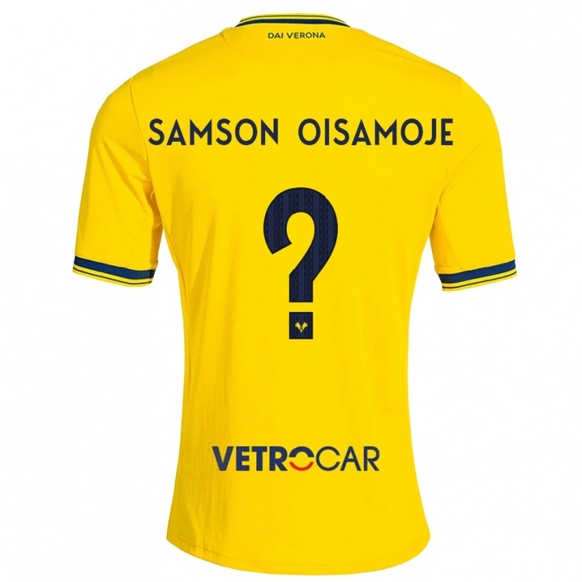 Danxen Uomo Maglia Junior Samson Oisamoje #0 Giallo Rosso Kit Gara Away 2026/27 Maglietta
